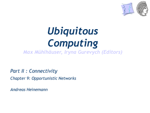 Opportunistic Networks - Handbook of Research: Ubiquitous