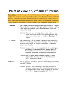 Point of View Notes - Tri-Valley Local School District