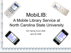 MobiLIB - NCSU Libraries - North Carolina State University
