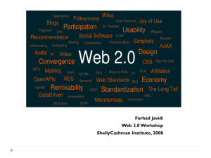 Farhad Javidi Web 2.0 Workshop