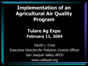 Agricultural Sources - San Joaquin Valley Air Pollution Control District