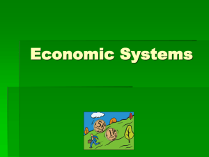 Economic Systems Notes - Swartz Creek Community Schools
