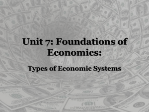 Types of Economic Systems Powerpoint Presentation