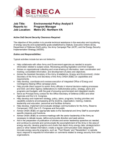 Environmental Policy Analyst II (Contingency
