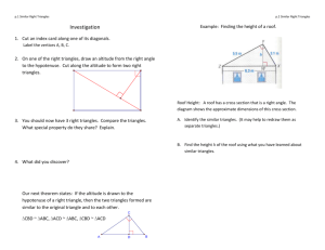Similar Right Triangles Investigation