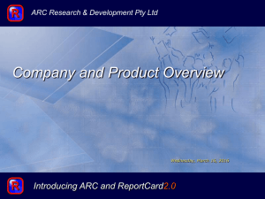 a PowerPoint Presentation about ARC R&D Pty Ltd