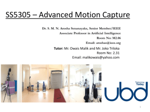 SS5305 – Advanced Motion Capture