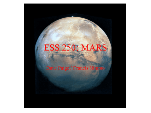 ESS 250: MARS