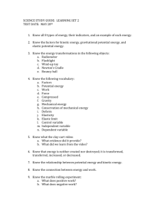 Energy LS 2 Study Guide