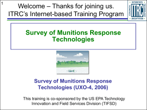 Survey of Munitions Response Technologies - CLU-IN