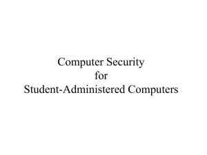 Presentation: Computer Security for Student