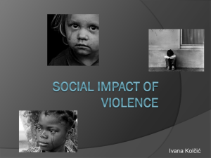 Social impact of violence