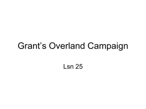 Lsn 18 Grant's Overland Campaign