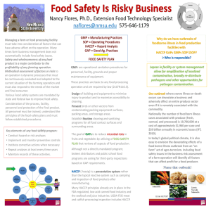 Food Safety is Risky Business - National Ag Risk Education Library