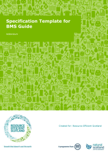 Specification template for BMS guide