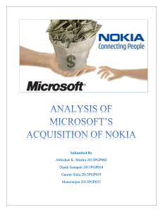 analysis of microsoft's acquisition of nokia