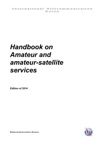 Amateur service and amateur-satellite service