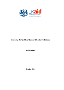 Summary: Improving the quality of general education in Ethiopia