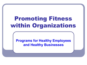 Promoting Employee Fitness