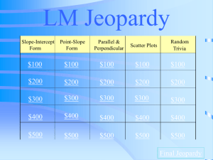 Jeopardy - Lower Moreland Township School District