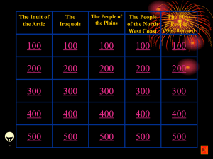 First Nations Jeopardy
