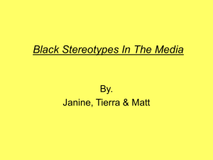 Black Stereotypes In The Media
