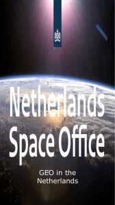 Rijksoverheid presentatie - Netherlands Space Office
