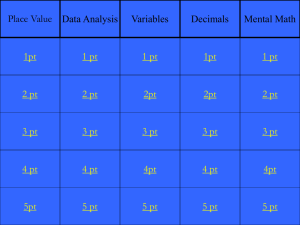 Jeopardy Game Decimals - Littlemiamischools.org