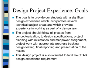 Design Project Experience