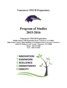 Program of Studies 2015-16