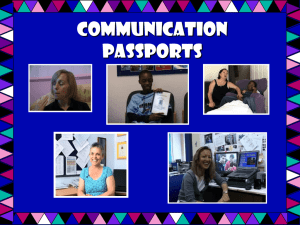 Communication Passport Powerpoint