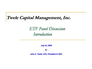 Twele Capital Management, Inc.