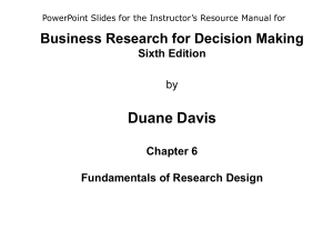 Business Research for Decision Making Sixth Edition