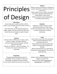 Principles of Design, detailed