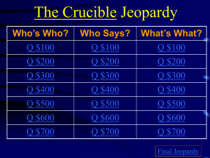 Jeopardy Review II