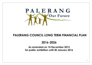 DRAFT Long Term Financial Plan 2016 - 2026