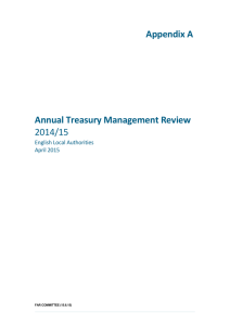 Annual Treasury Management Review 2014/15