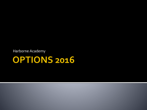 options 2015 - Harborne Academy