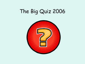 The Big Quiz 2006