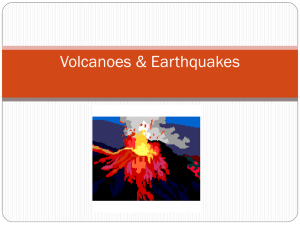 Volcanoes & Earthquakes - CFAS