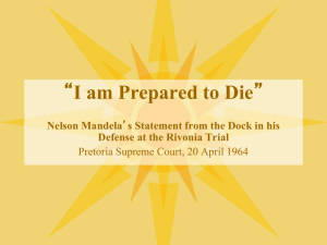Mandela Rivonia Trial