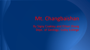 Changbaishan - Colby College