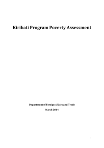 Kiribati Program Poverty Assessment