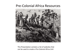 Caldwell's Resources Pre-C Africa