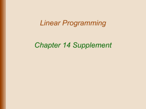 Supplement to Chapter 14 Slides