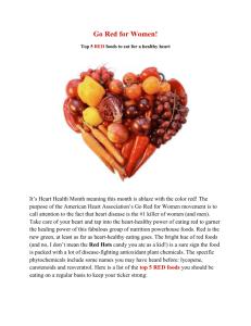 Eat RED for a Healthy Heart
