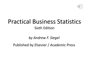 Practical Business Statistics, Sixth Edition