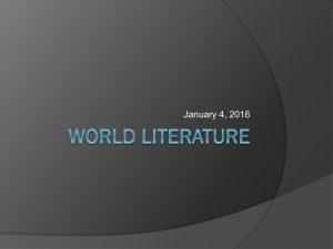 World Literature Week 17