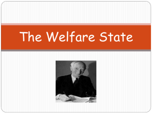 L1 The Welfare State