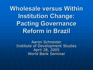 Pacting Governance Reform in Brazil-Aaron Schneider